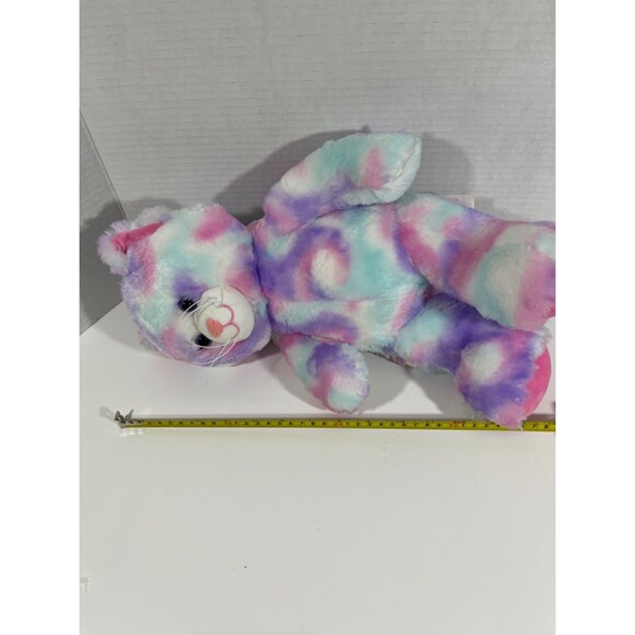 Build-A-Bear Cat Kitty 16" Plush with Pastel Tie-Dye Swirl Pink  BAB - Picture 9 of 9